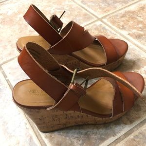 Mossimo Cognac Wedges